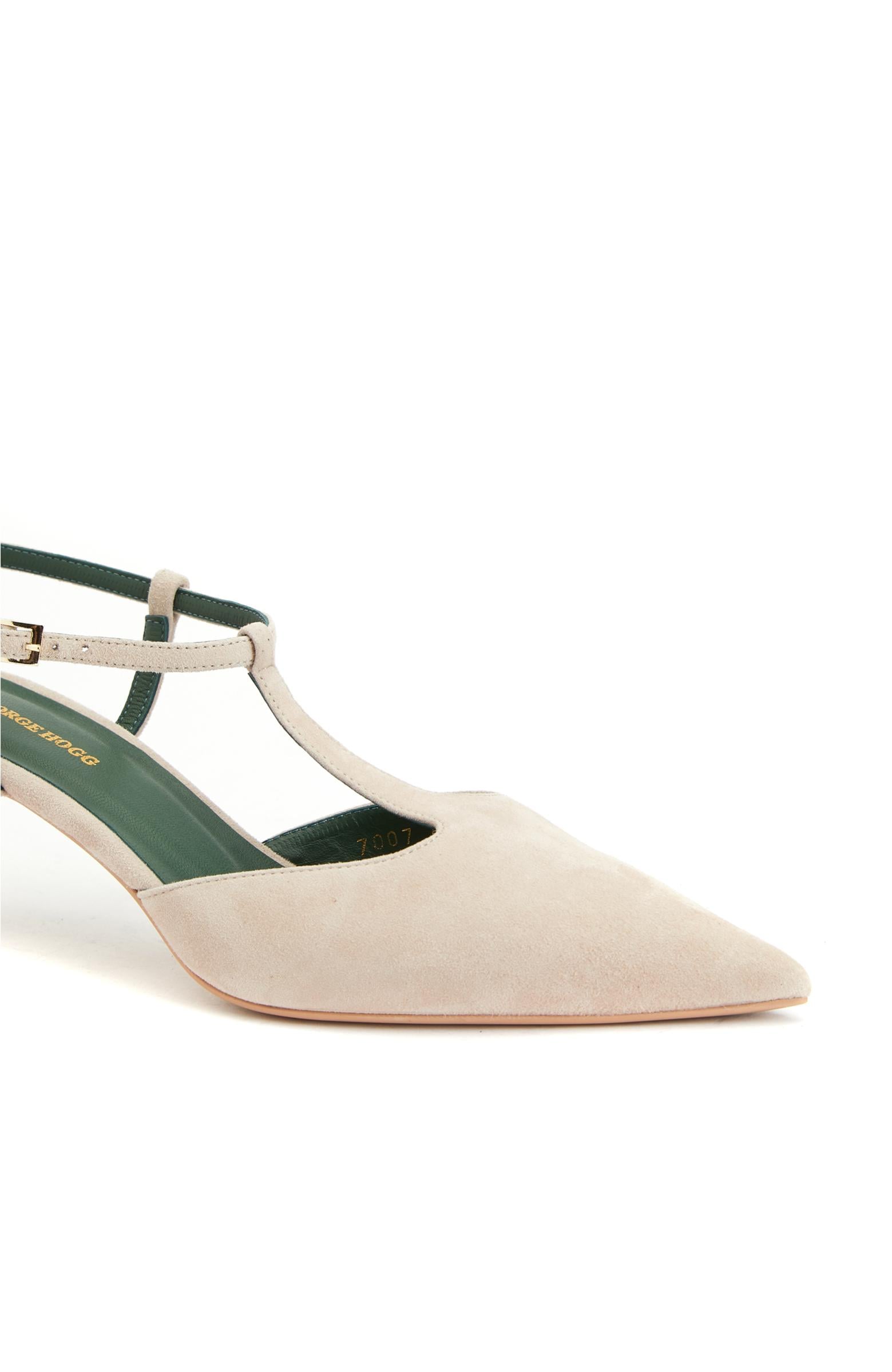 George Hogg Kadın Nude Süet Topuklu Ayakkabı