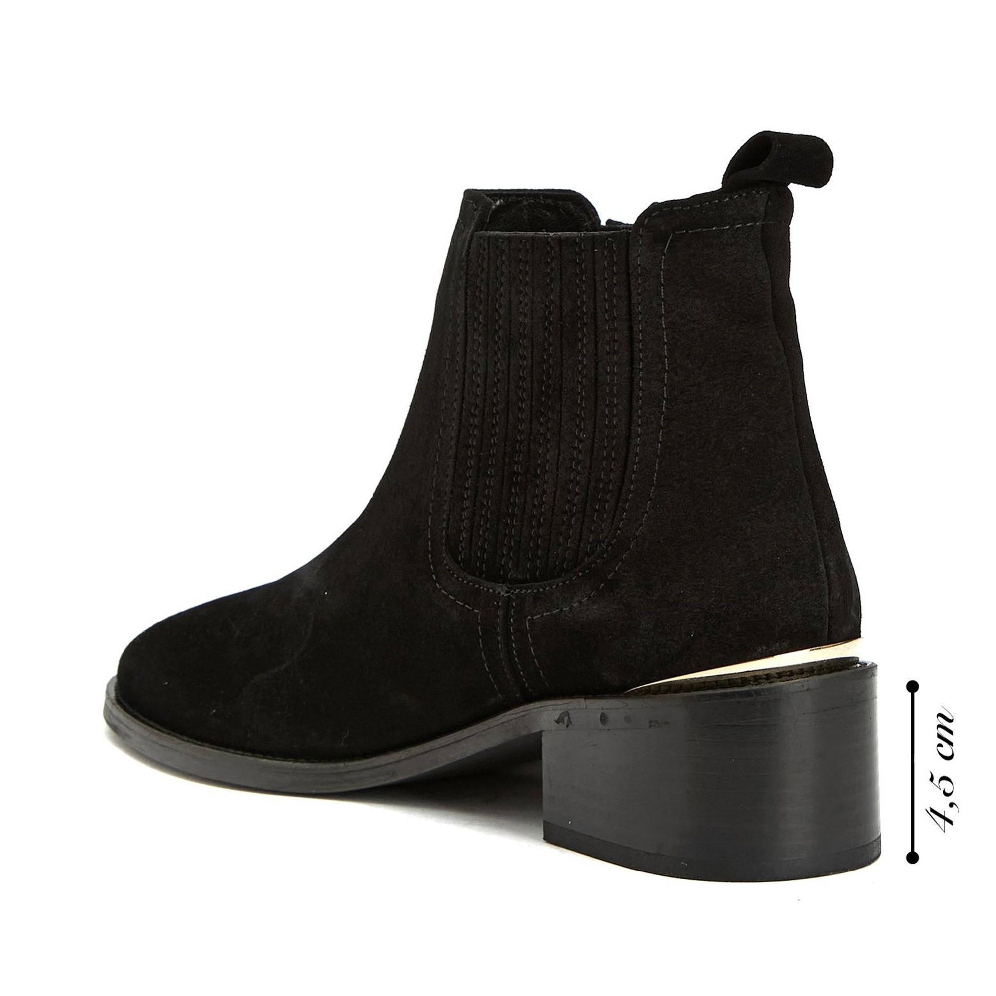 George Hogg Kadın Siyah Süet Western Bot