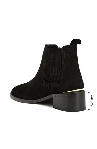  George Hogg Kadın Siyah Süet Western Bot