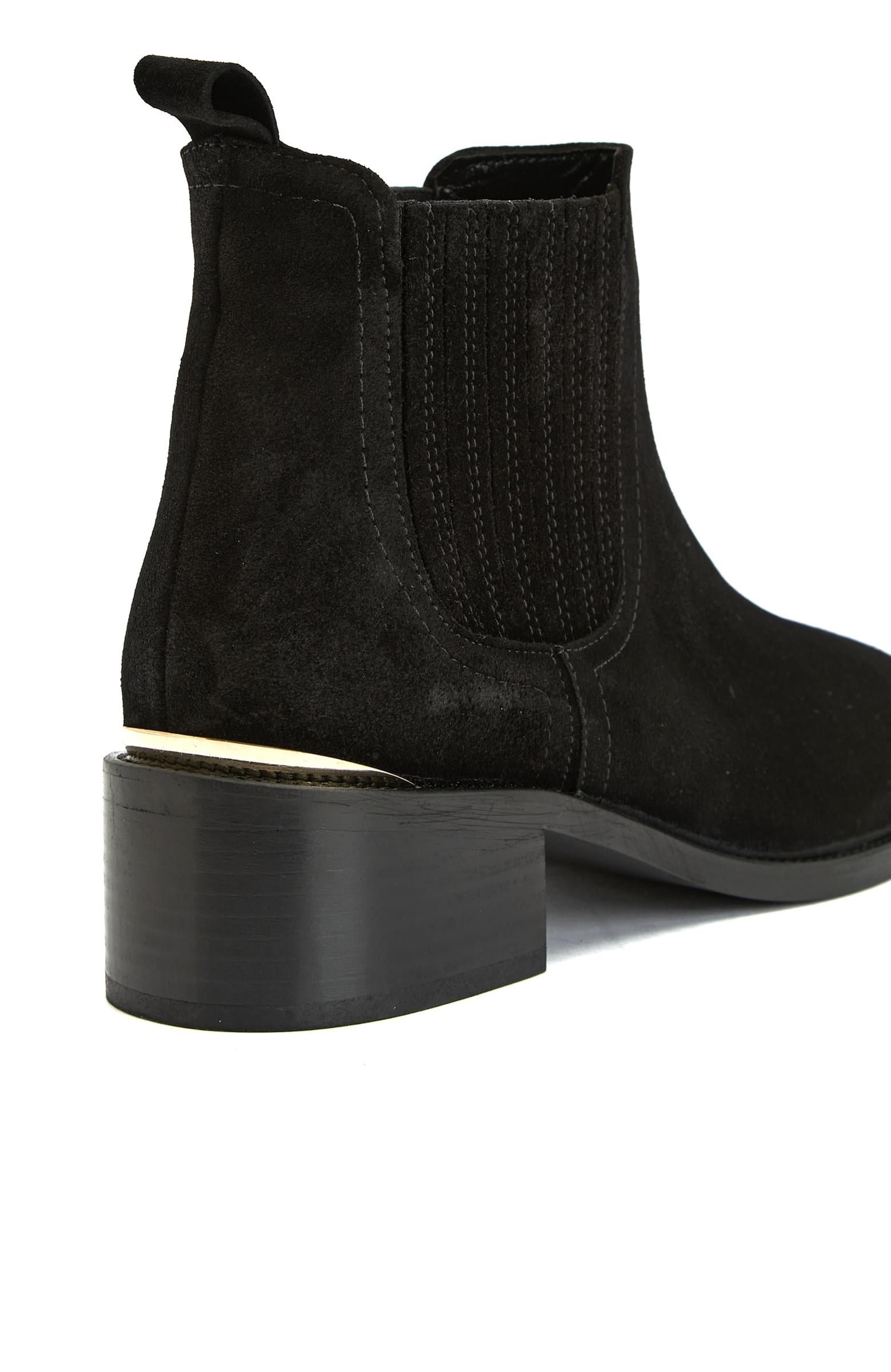 George Hogg Kadın Siyah Süet Western Bot