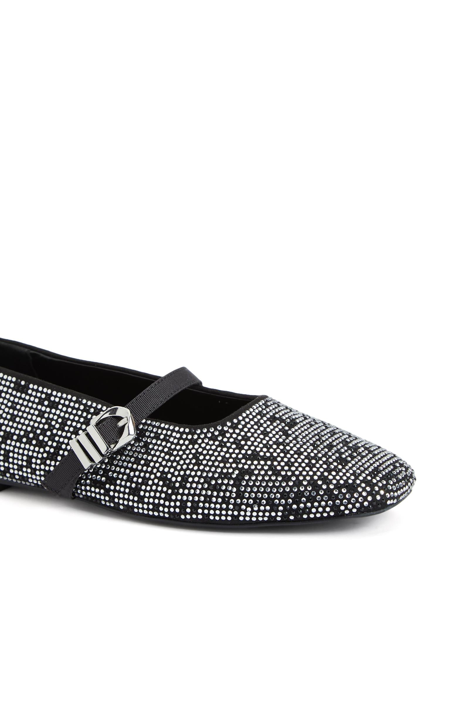 Divarese Kadın Silver Taşlı Mary Jane Babet