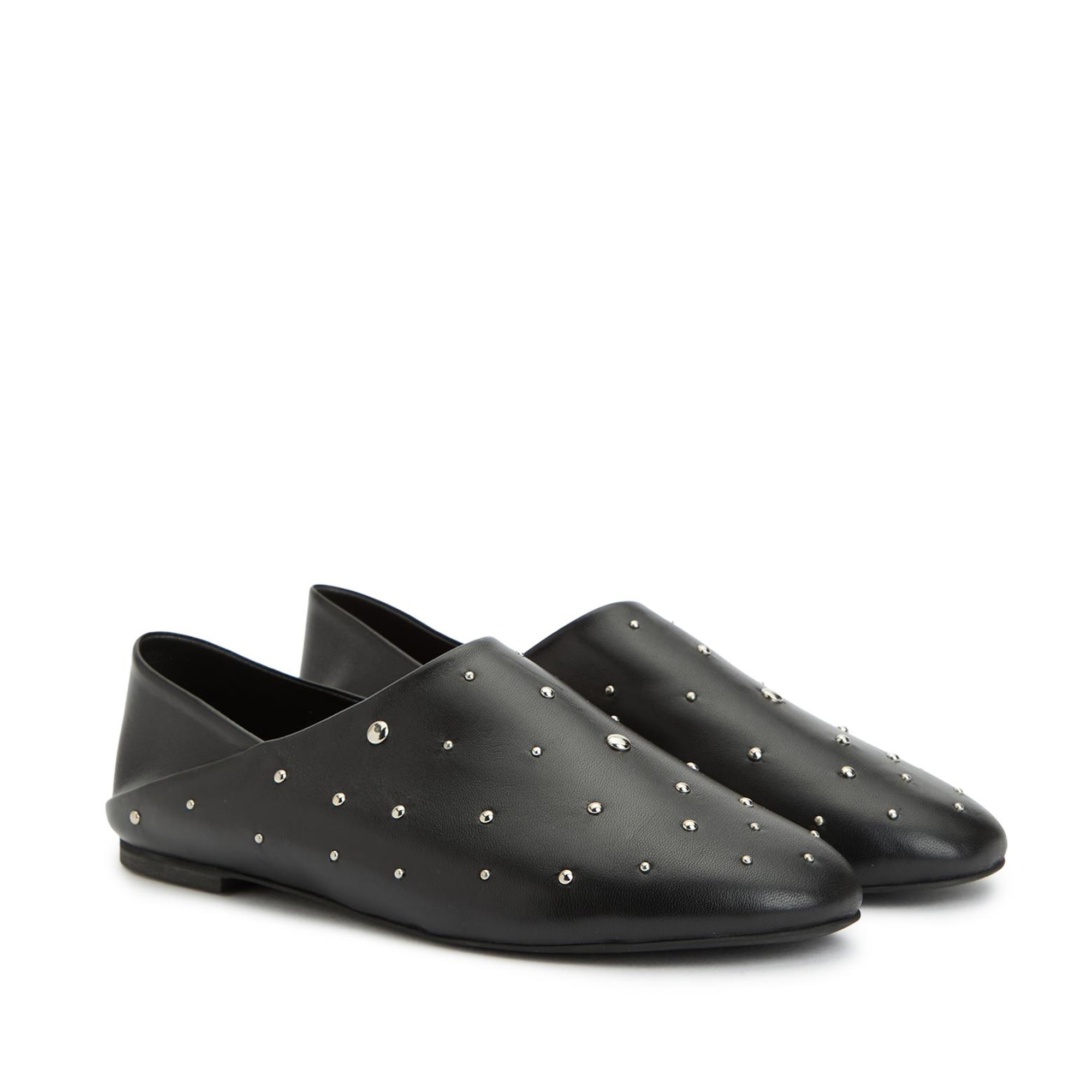 Divarese Kadın Siyah Deri Babet