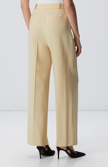  Network Kadın Sarı Yün Karışımlı Pantolon