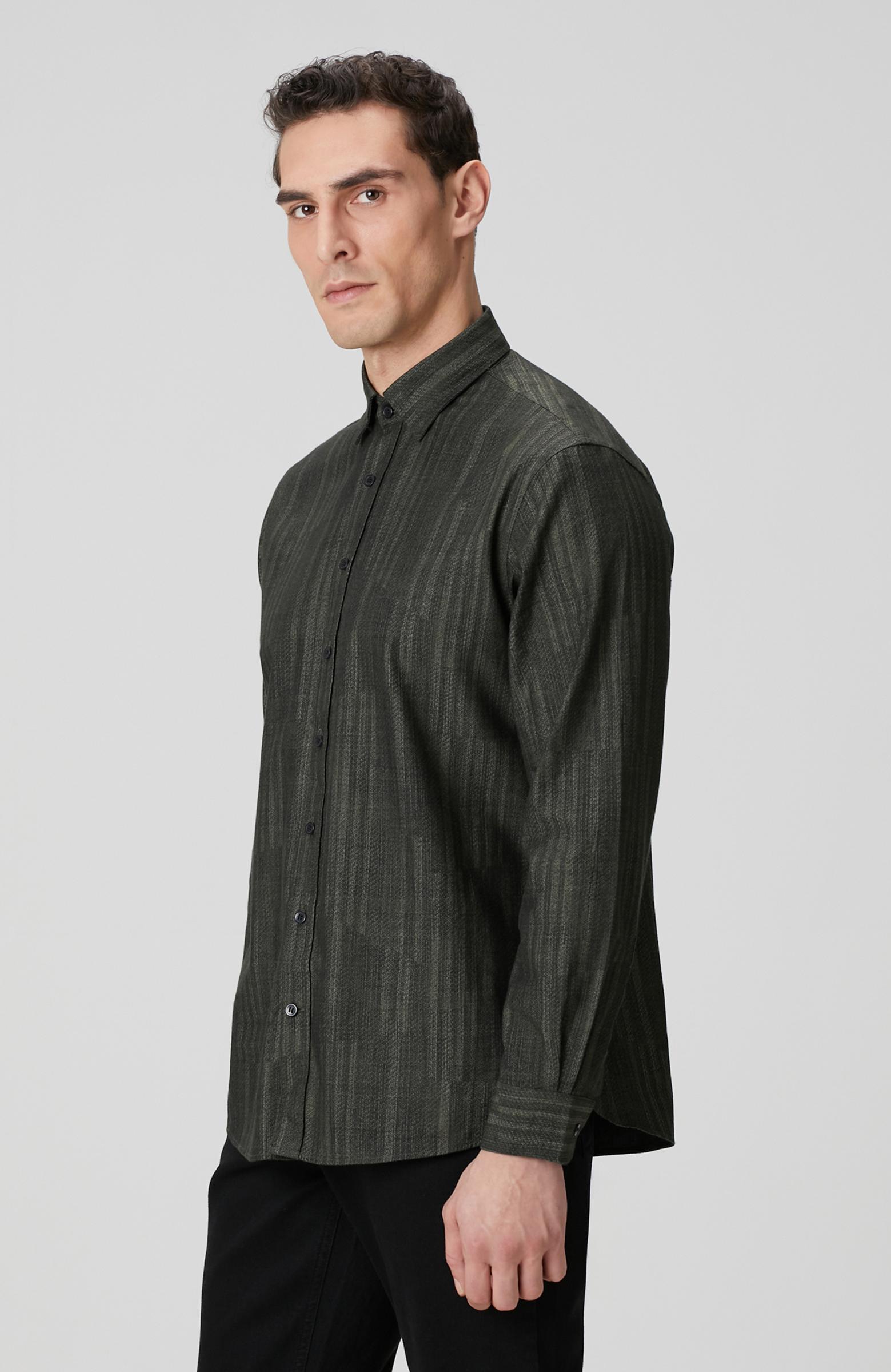  Network Erkek Haki Baskılı Gömlek