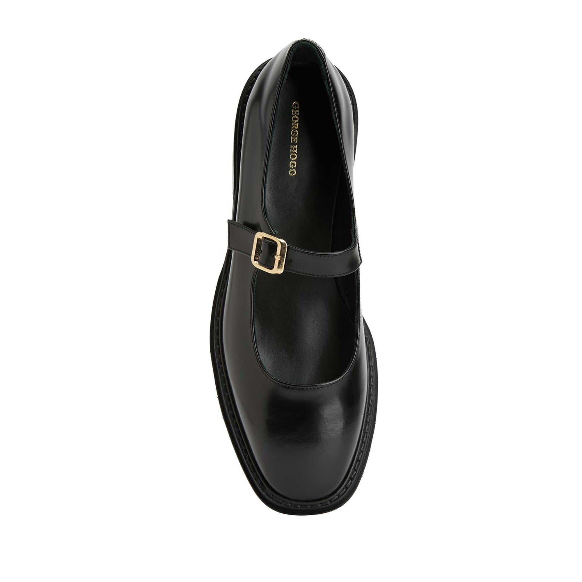 George Hogg Kadın Siyah Mary Jane Deri Babet