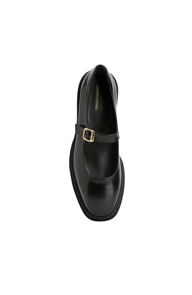  George Hogg Kadın Siyah Mary Jane Deri Babet