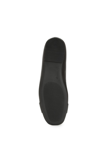  George Hogg Kadın Siyah Tokalı Deri Babet