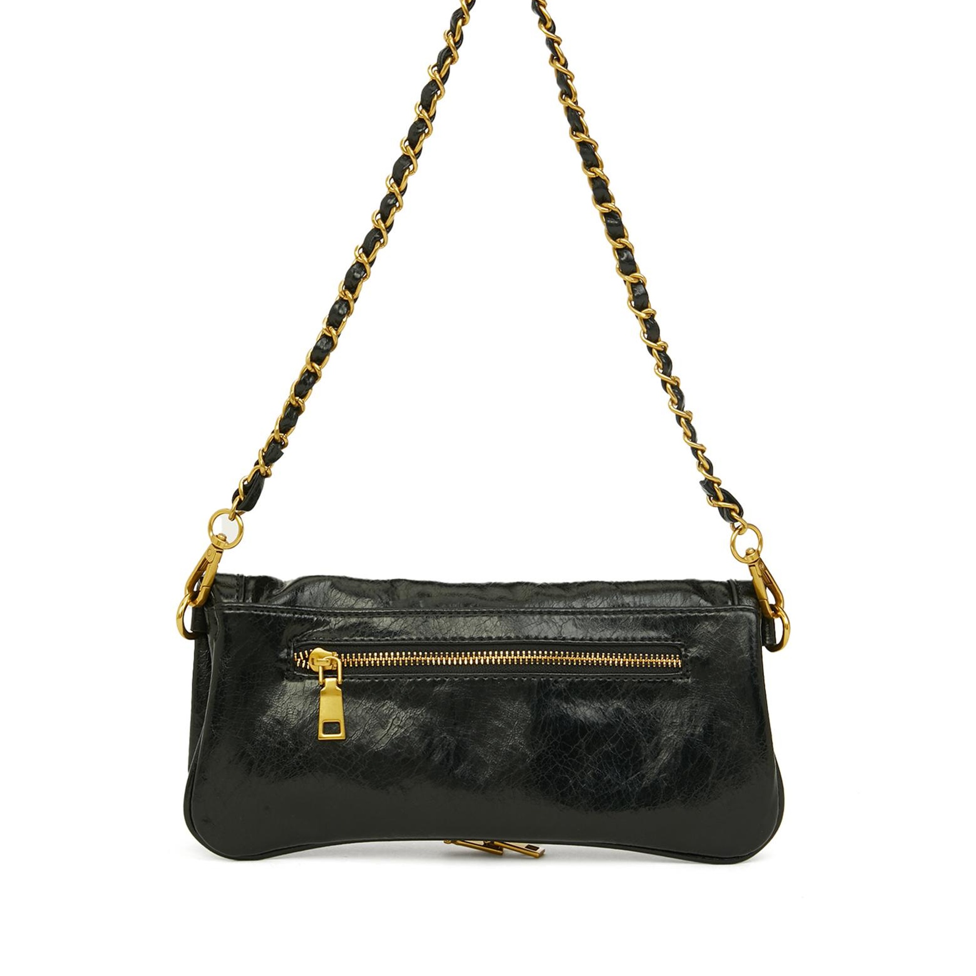 Divarese Kadın Siyah Suni Deri Clutch