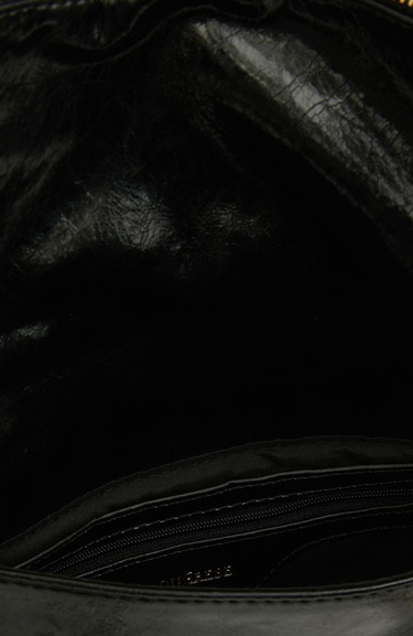  Divarese Kadın Siyah Suni Deri Clutch