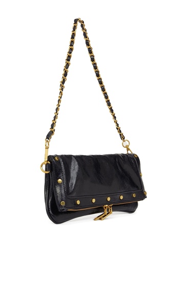  Divarese Kadın Siyah Suni Deri Clutch