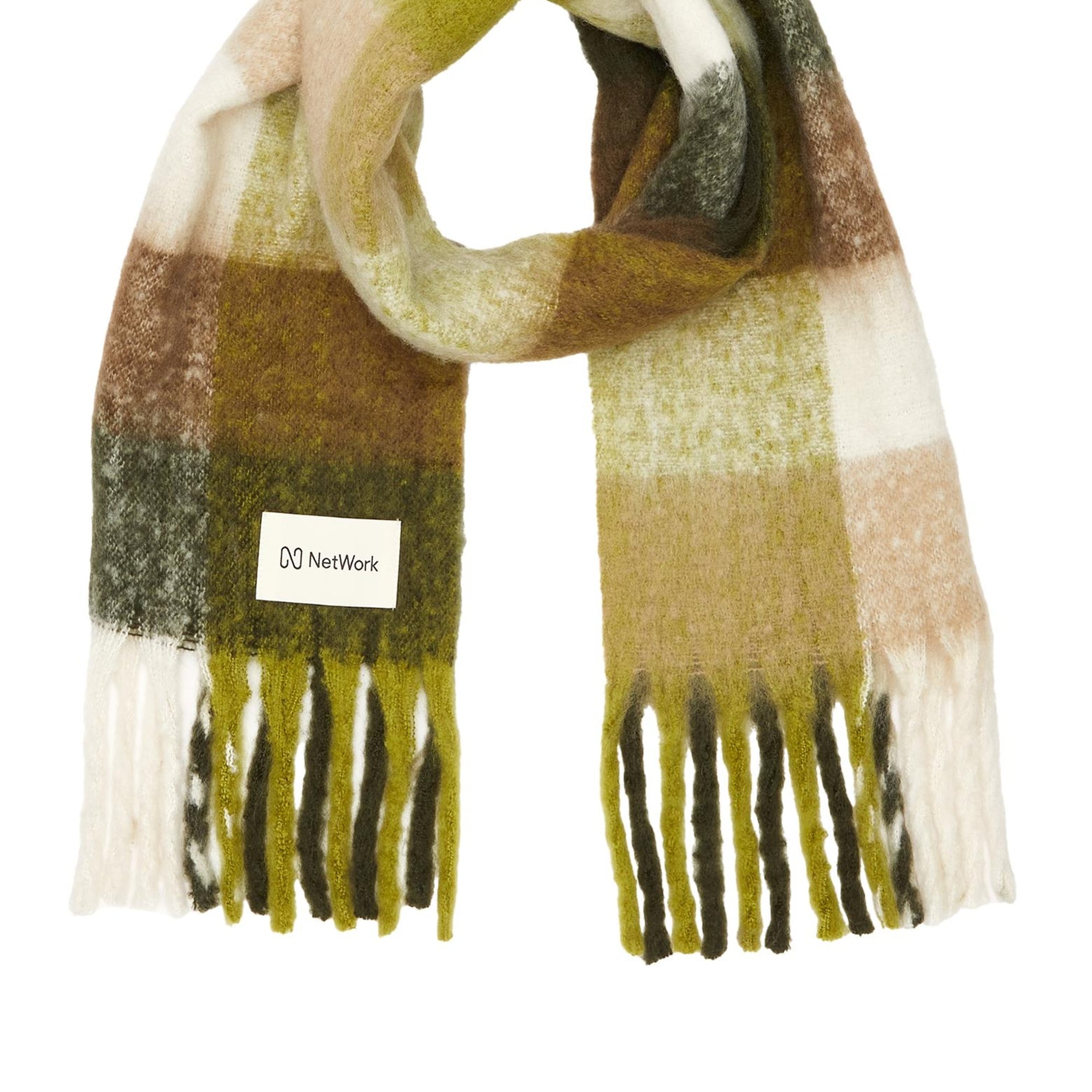 Network Kadın Yeşil Atkı