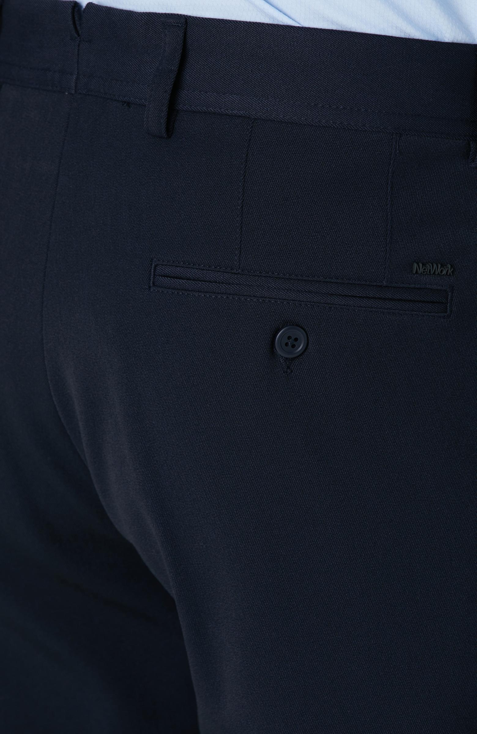  Network Erkek Lacivert Diyagonal Desenli Pantolon