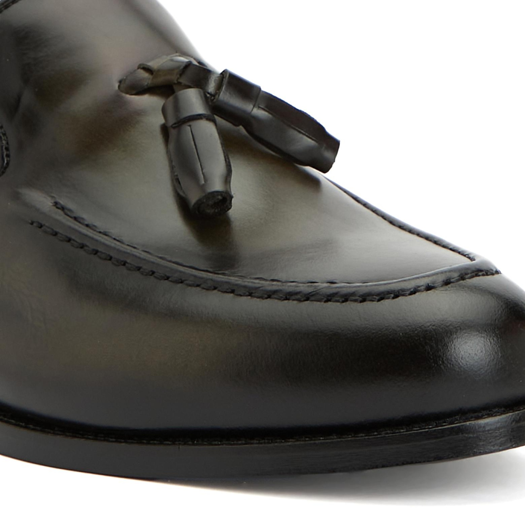 George Hogg Icons Erkek Haki Deri Loafer