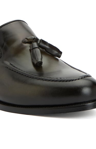  George Hogg Icons Erkek Haki Deri Loafer