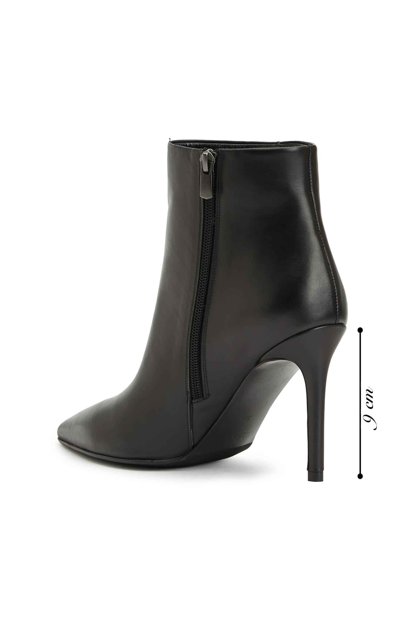 Divarese Kadın Siyah Deri Bot