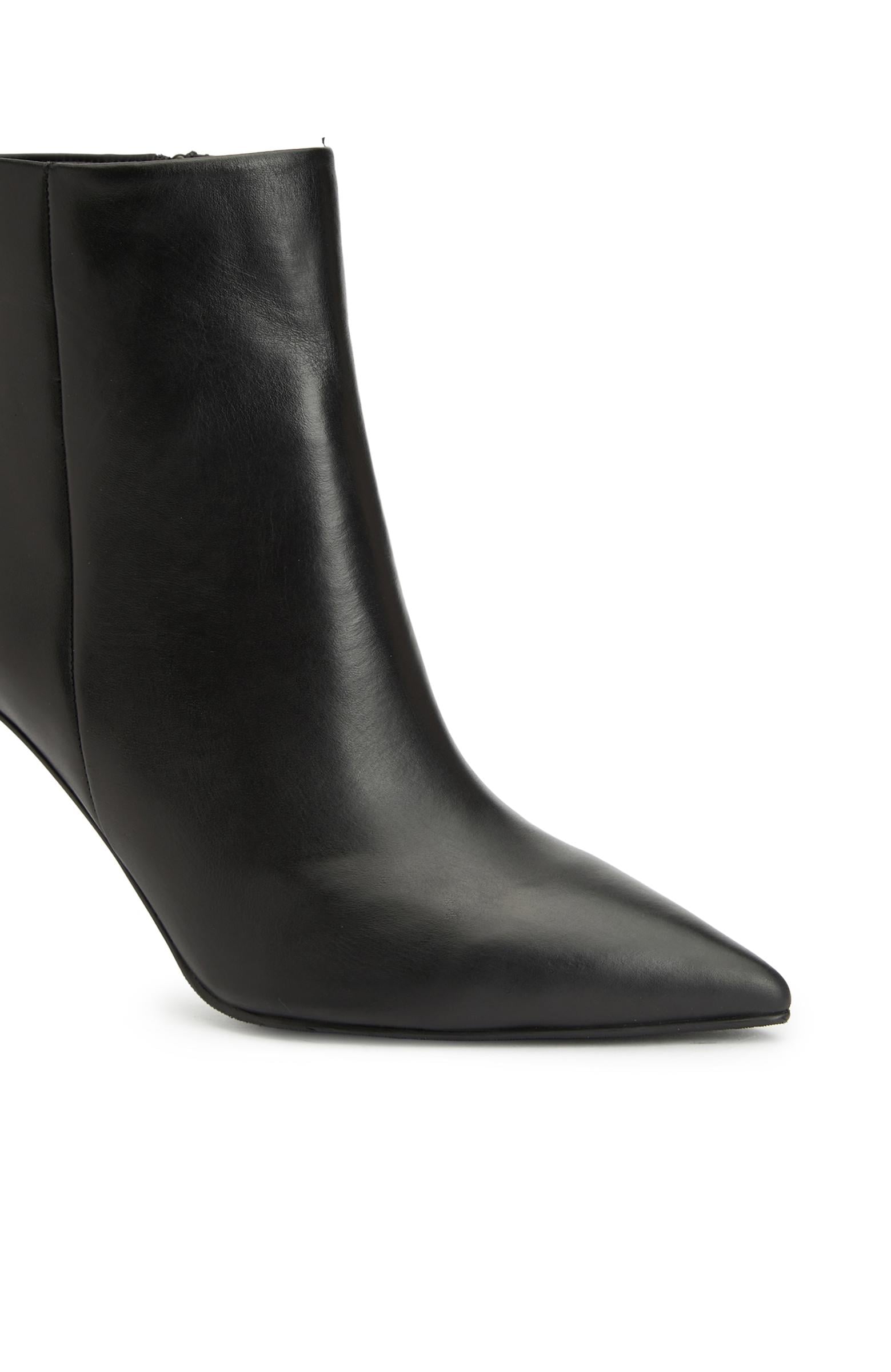  Divarese Kadın Siyah Deri Bot