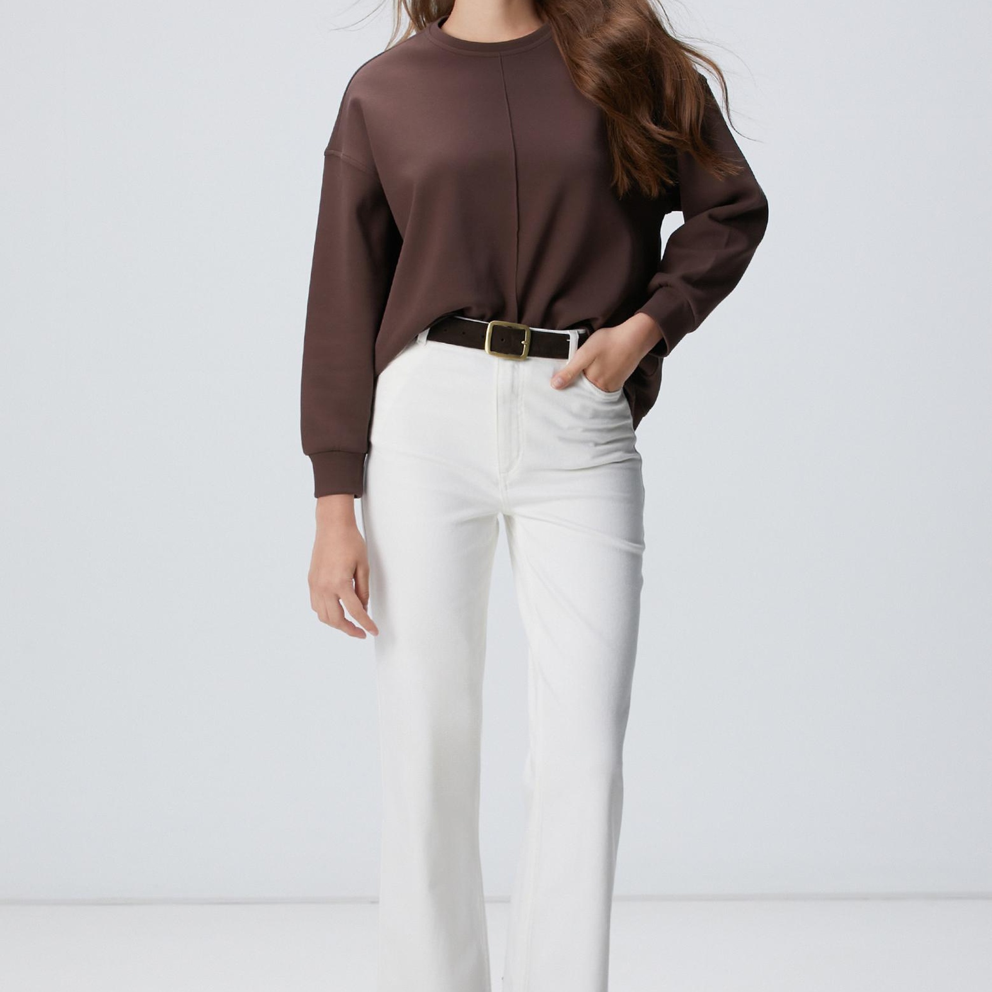 Network Kadın Kahverengi Sweatshirt