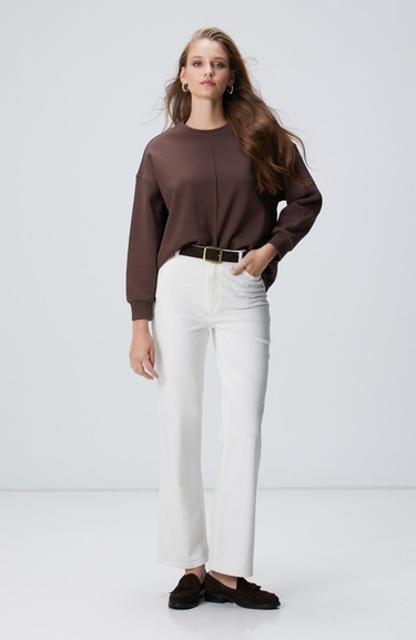  Network Kadın Kahverengi Sweatshirt