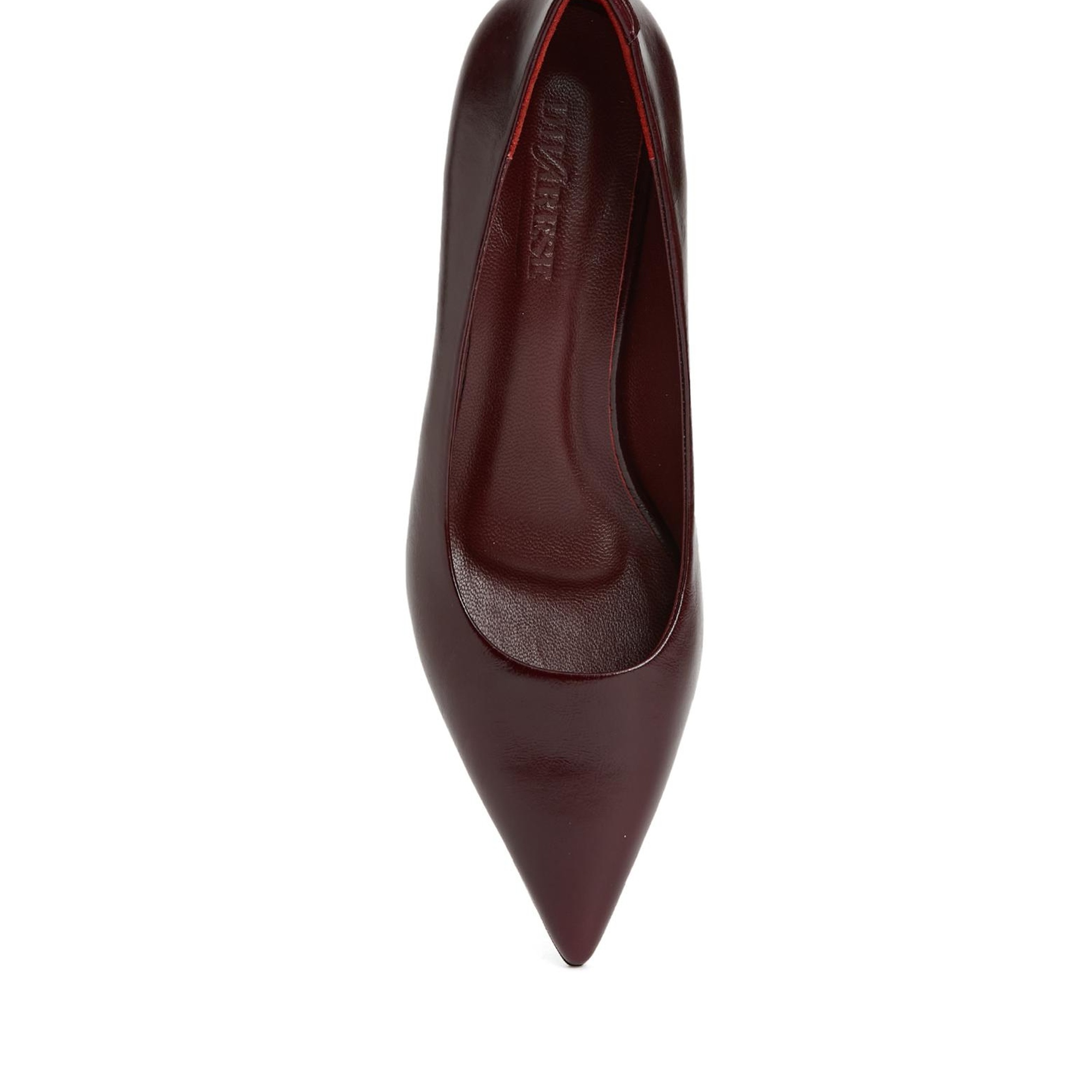 Divarese Kadın Bordo Deri Topuklu Ayakkabı