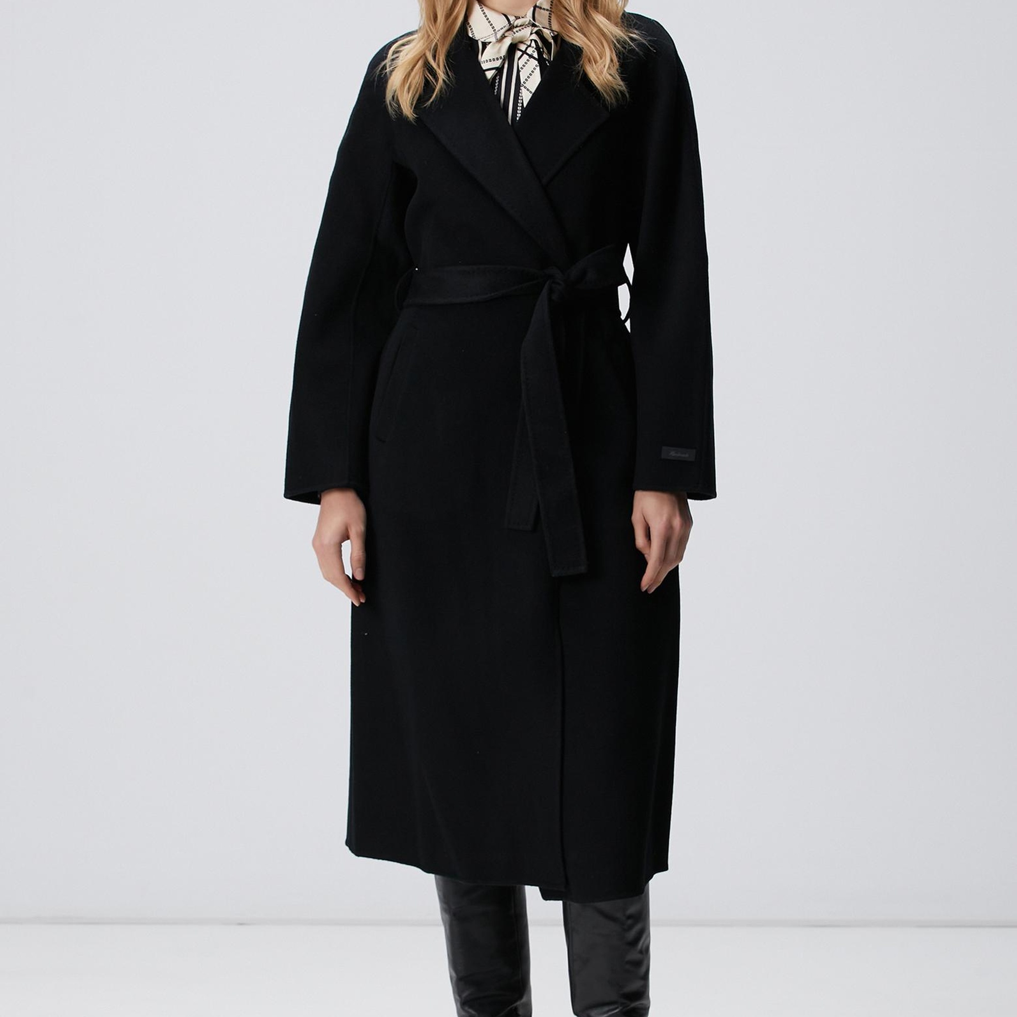 Network Kadın Limited Siyah Yün Karışımlı Manto