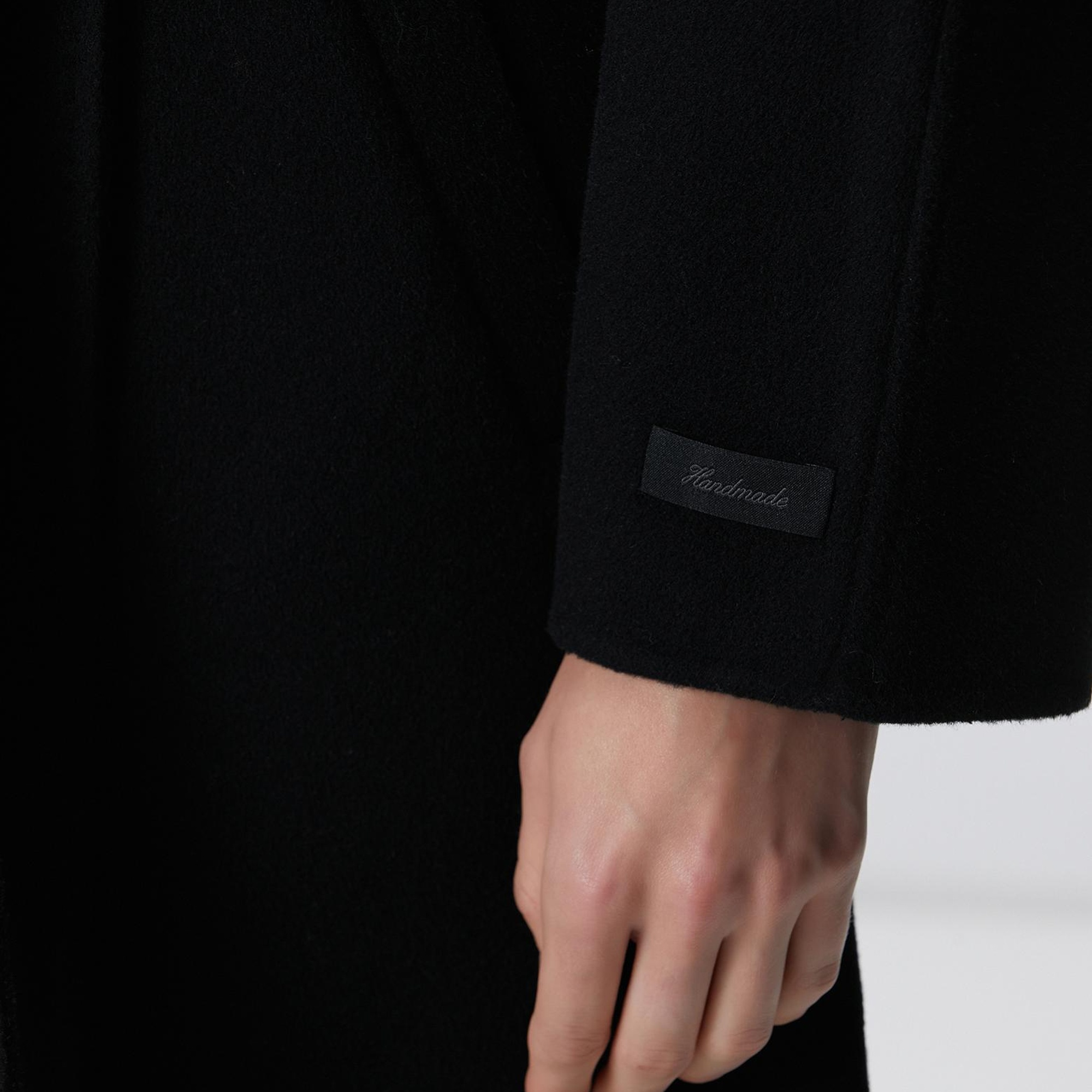 Network Kadın Limited Siyah Yün Karışımlı Manto