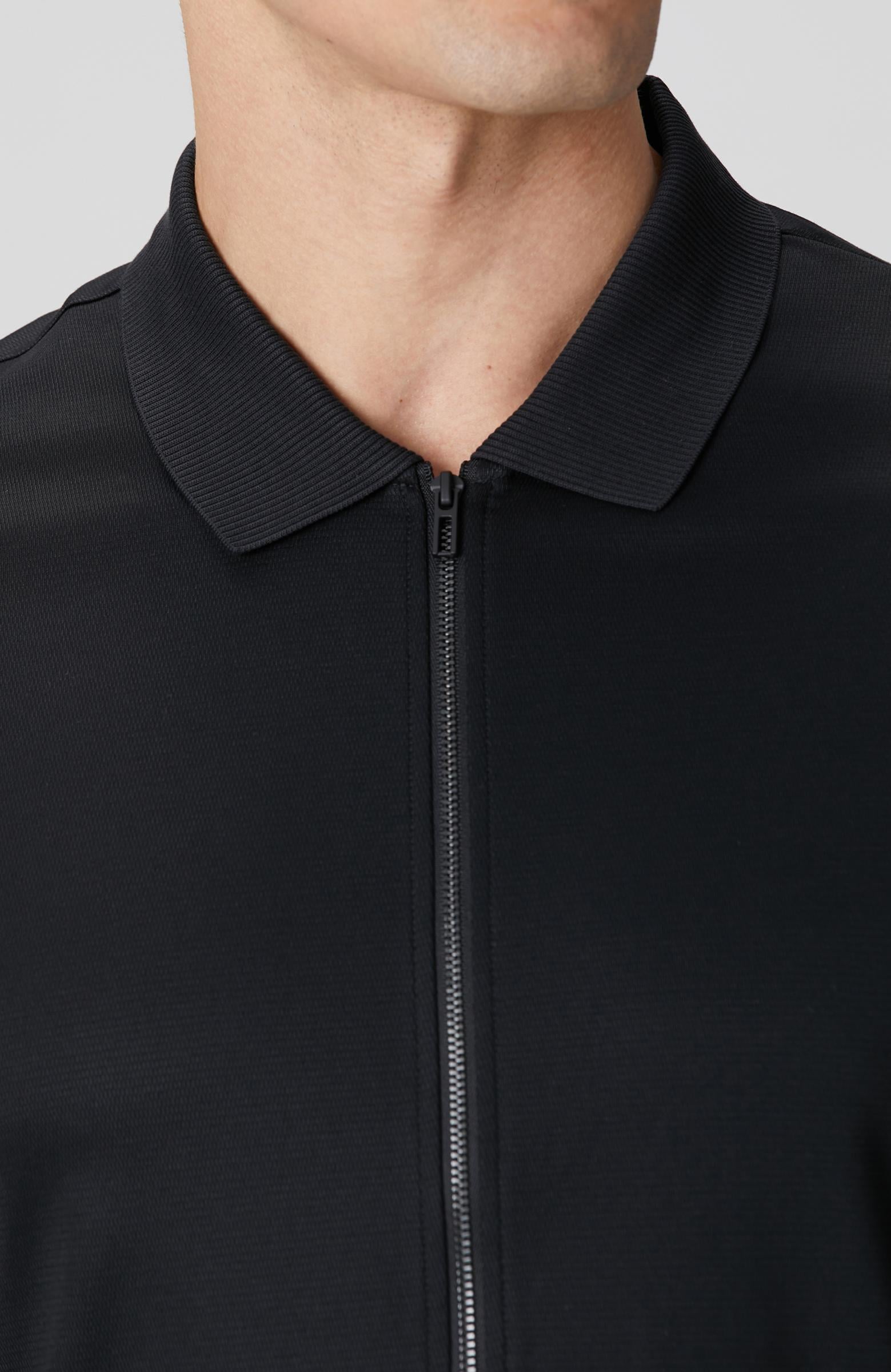 Network Erkek N-Tech Siyah Fermuarlı Örme Gömlek