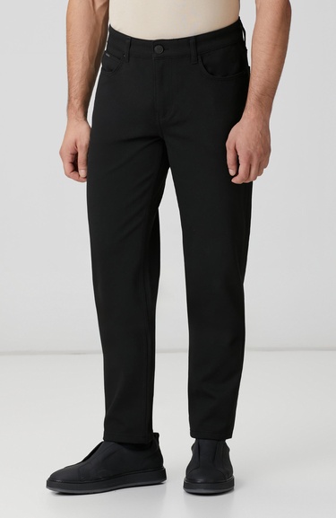  Network Erkek Siyah Casual Pantolon