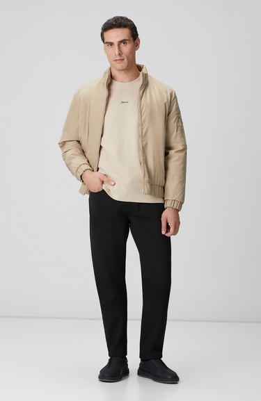  Network Erkek Siyah Casual Pantolon