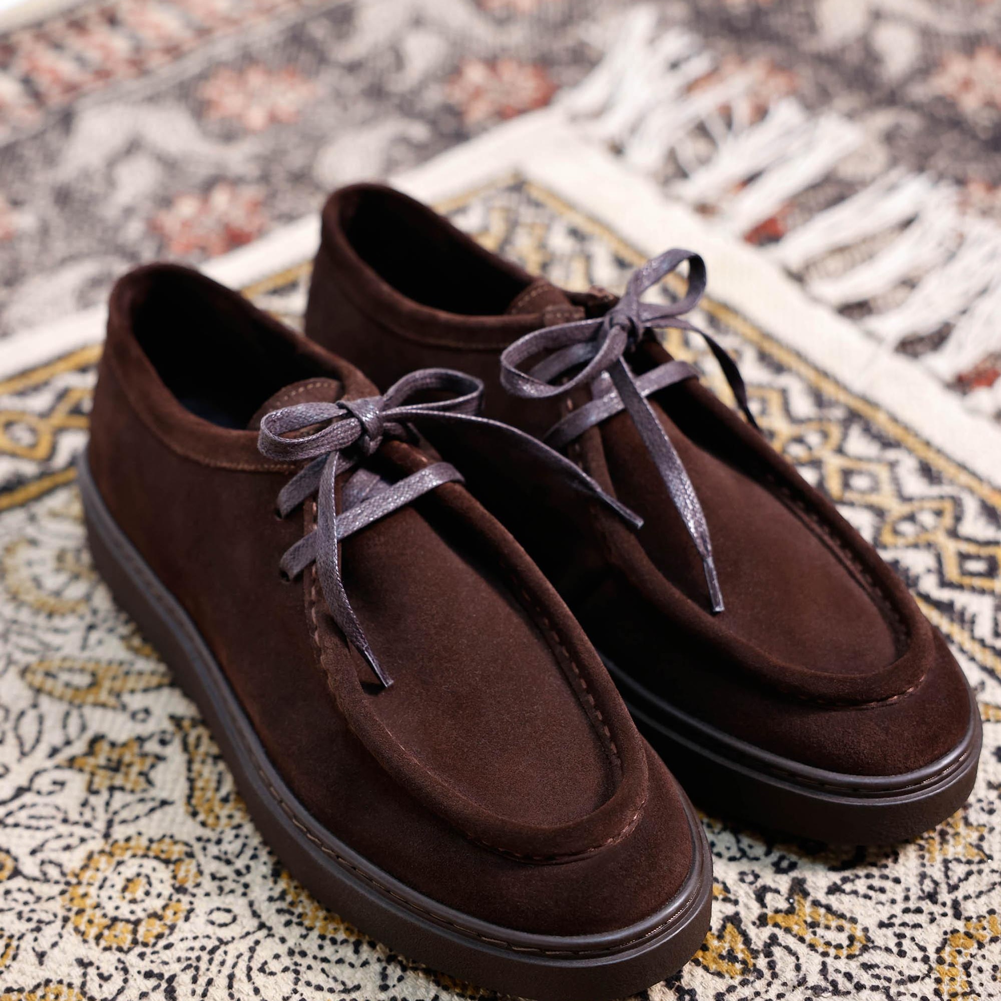 YARGICI Bağcıklı Deri Düz Ayakkabı