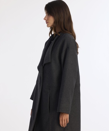  YARGICI Geniş Şal Yaka Uzun Kol Palto