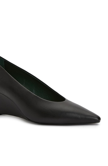  George Hogg Kadın Siyah Deri Topuklu Ayakkabı