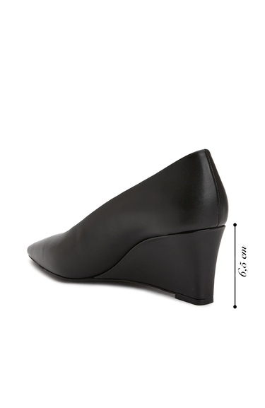  George Hogg Kadın Siyah Deri Topuklu Ayakkabı