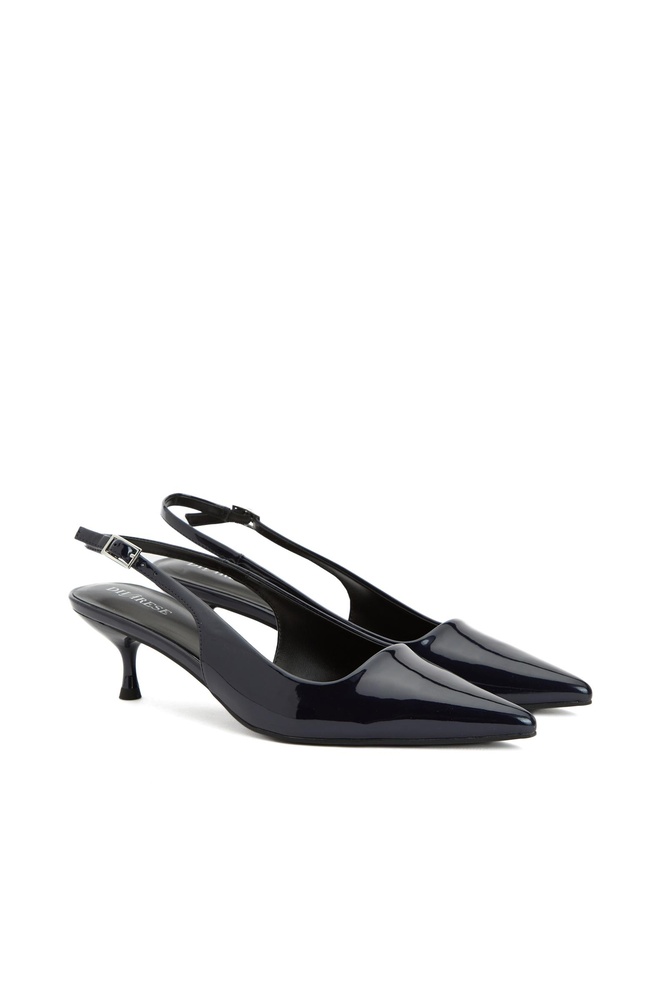  Divarese Kadın Lacivert Bantlı Topuklu Sandalet