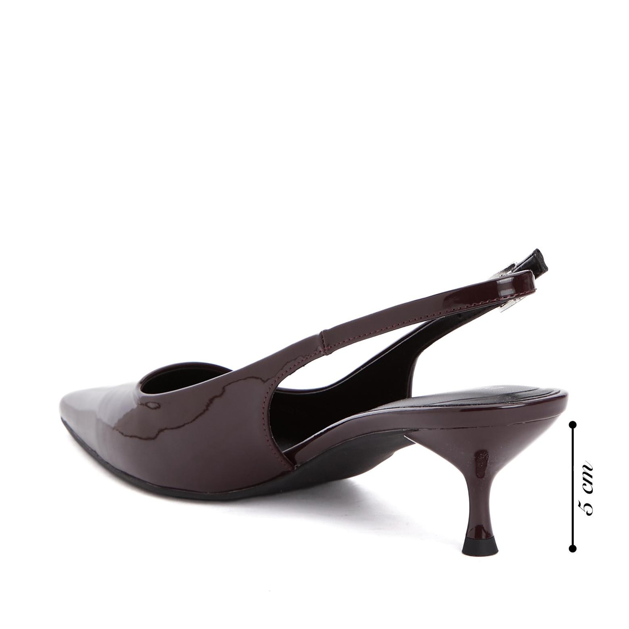 Divarese Kadın Bordo Bantlı Topuklu Sandalet