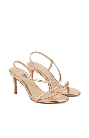  Divarese Kadın Rose Gold Taşlı Topuklu Sandalet