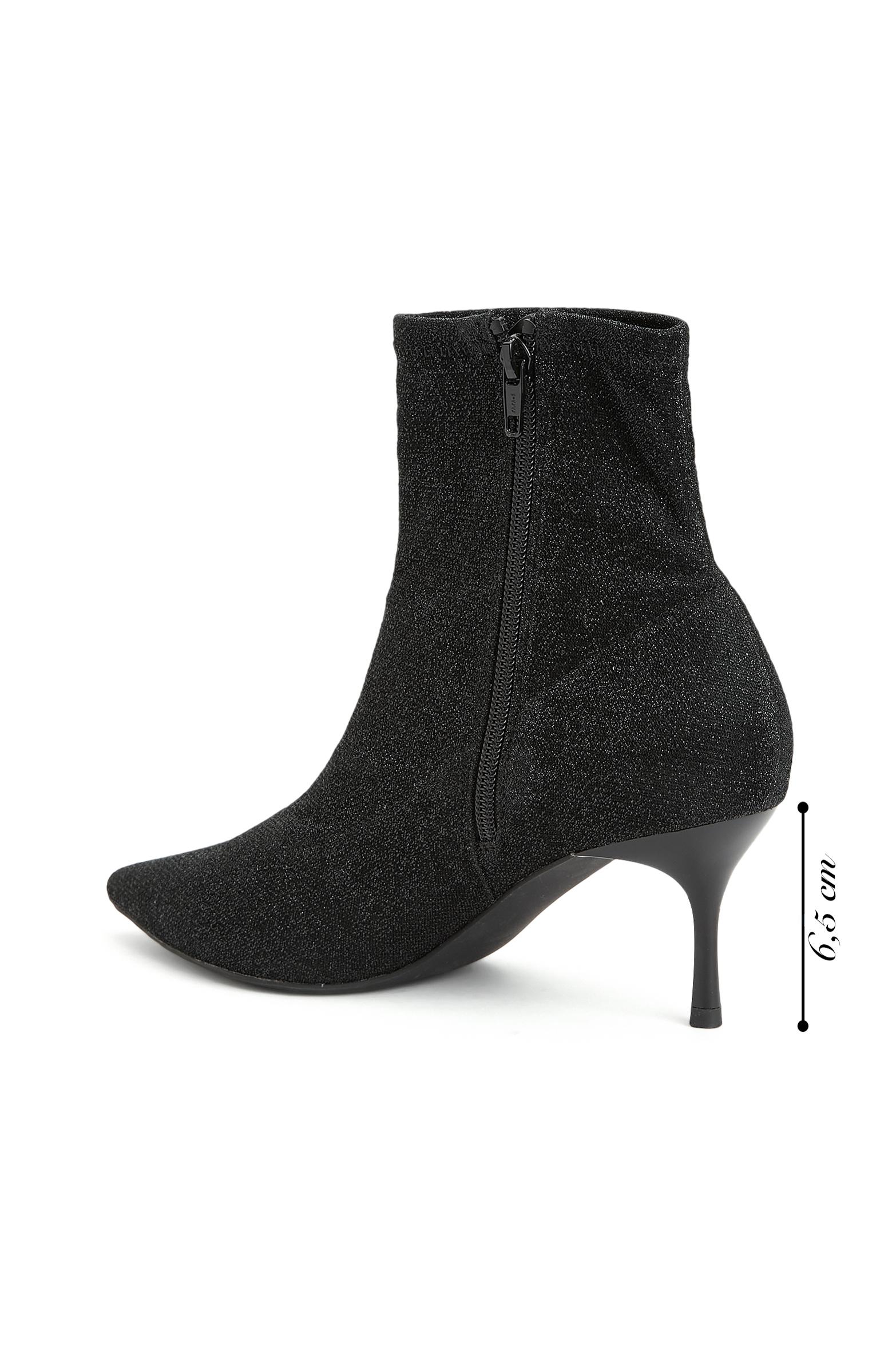 Divarese Divarese Kadın Siyah Desenli Bot FashFed'de! Siyah - 4. görsel