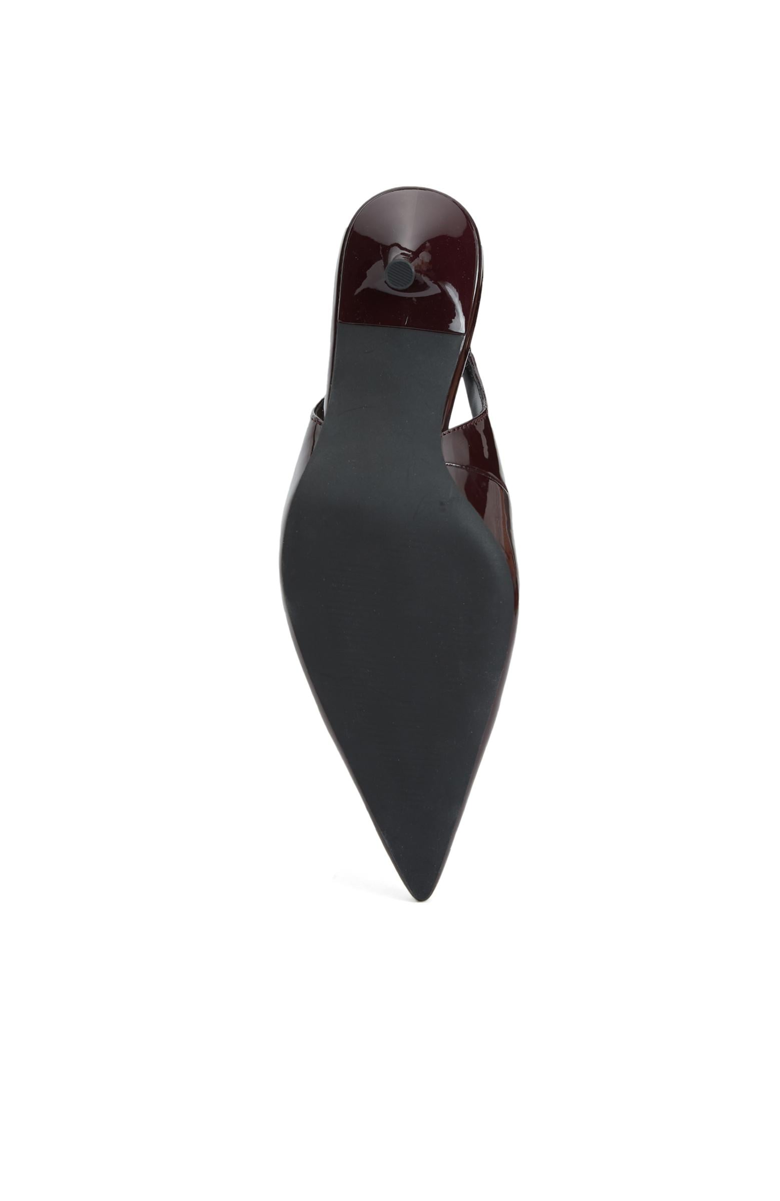  Divarese Kadın Bordo Taşlı Topuklu Ayakkabı