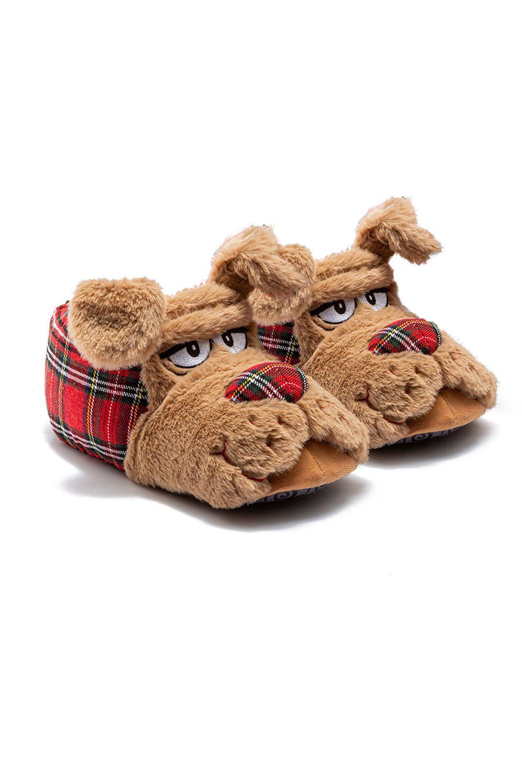 Zizu Erkek Hayvanlı Panduf Kahverengi 41/46