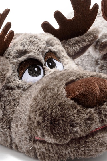  Disi Erkek Hayvanlı Panduf Gri 41/46