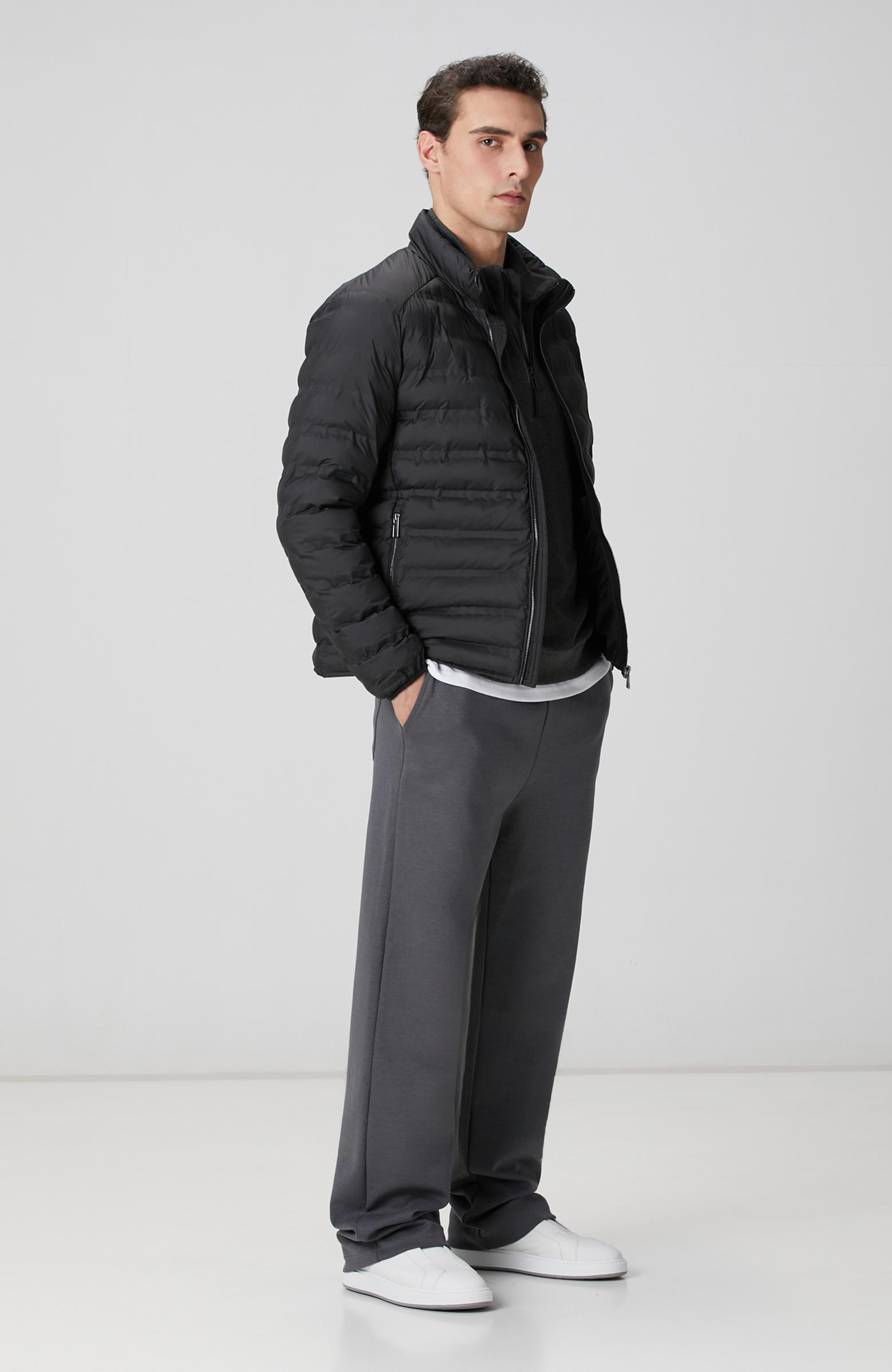  Network Erkek Siyah Puffer Mont