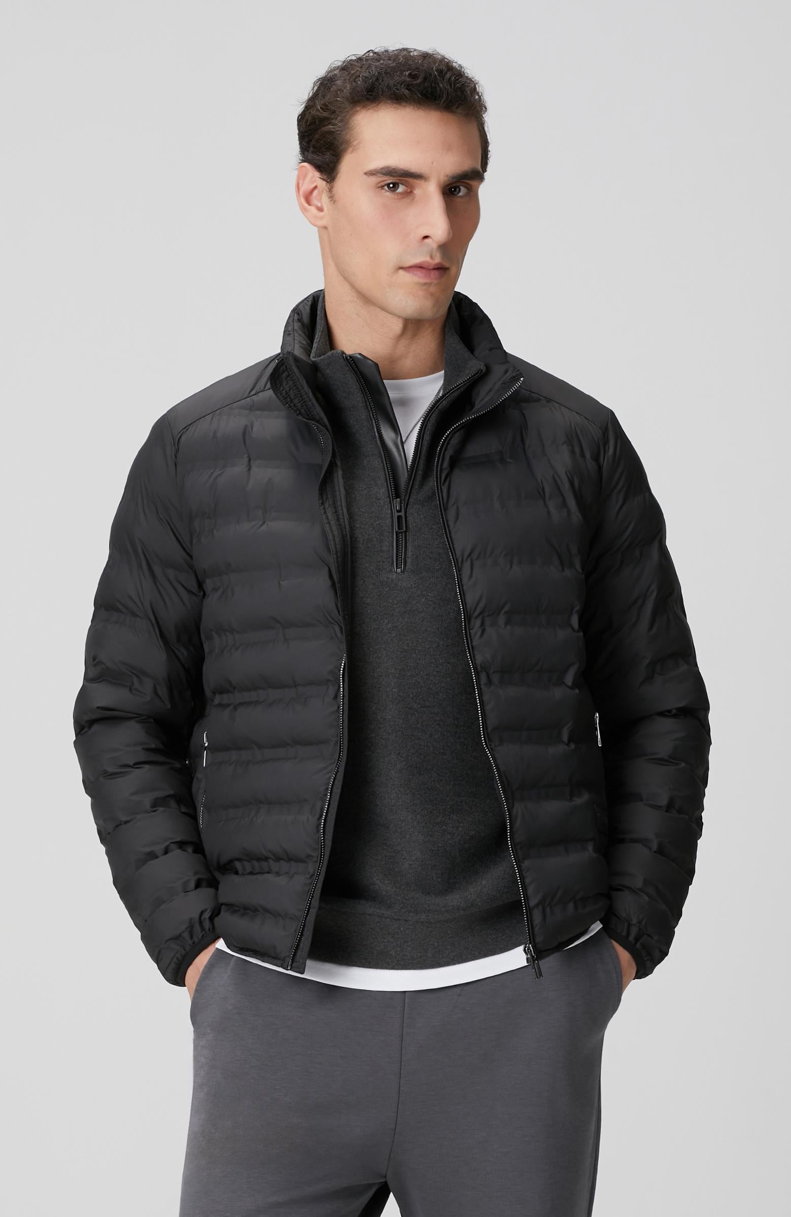 Network Erkek Siyah Puffer Mont