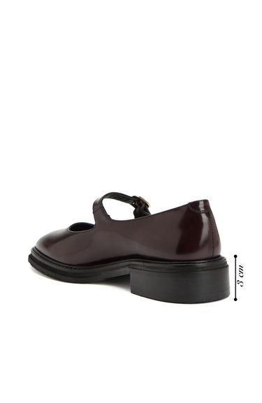  George Hogg Kadın Bordo Mary Jane Deri Babet