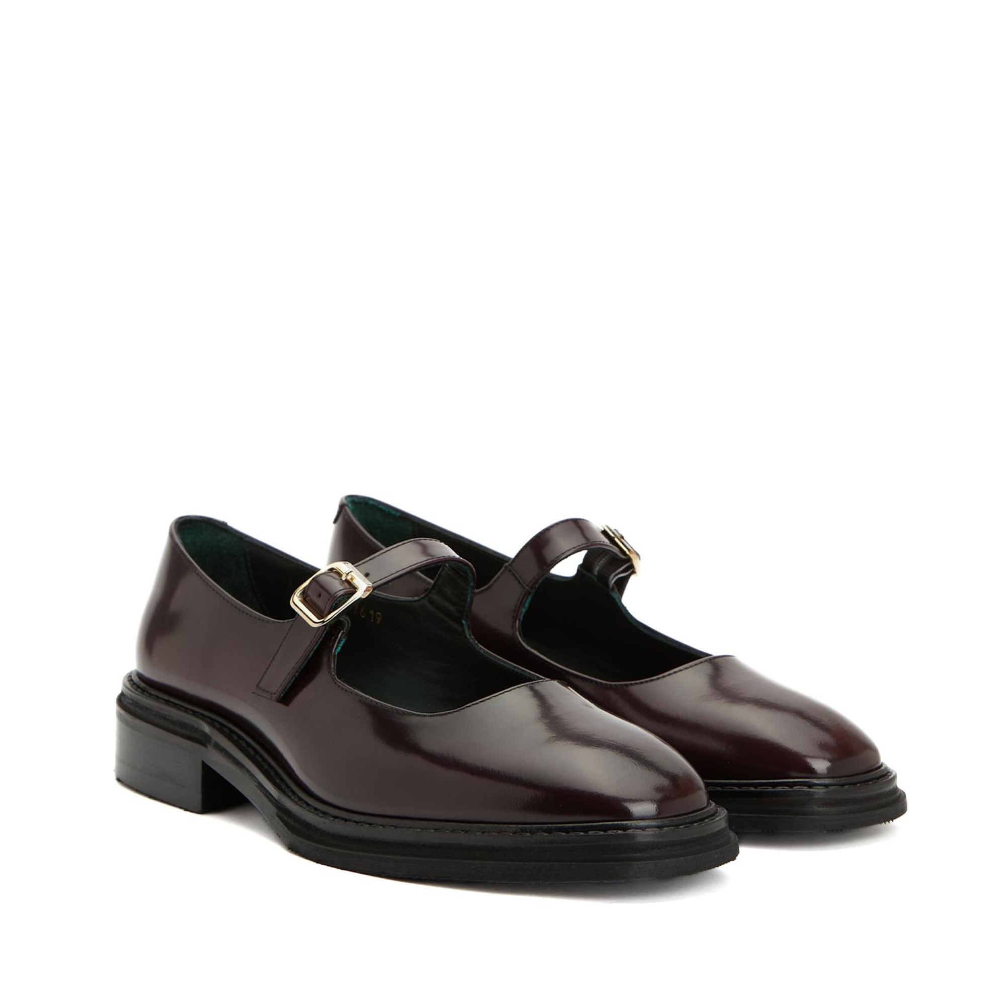 George Hogg Kadın Bordo Mary Jane Deri Babet