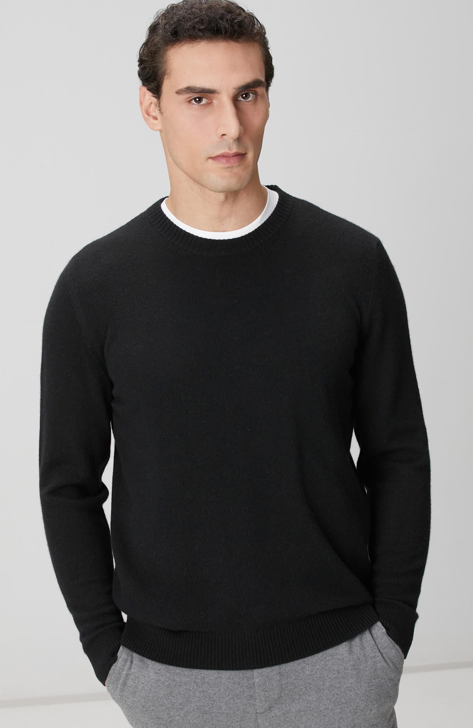  Network Erkek Limited Siyah Kaşmir Triko Kazak