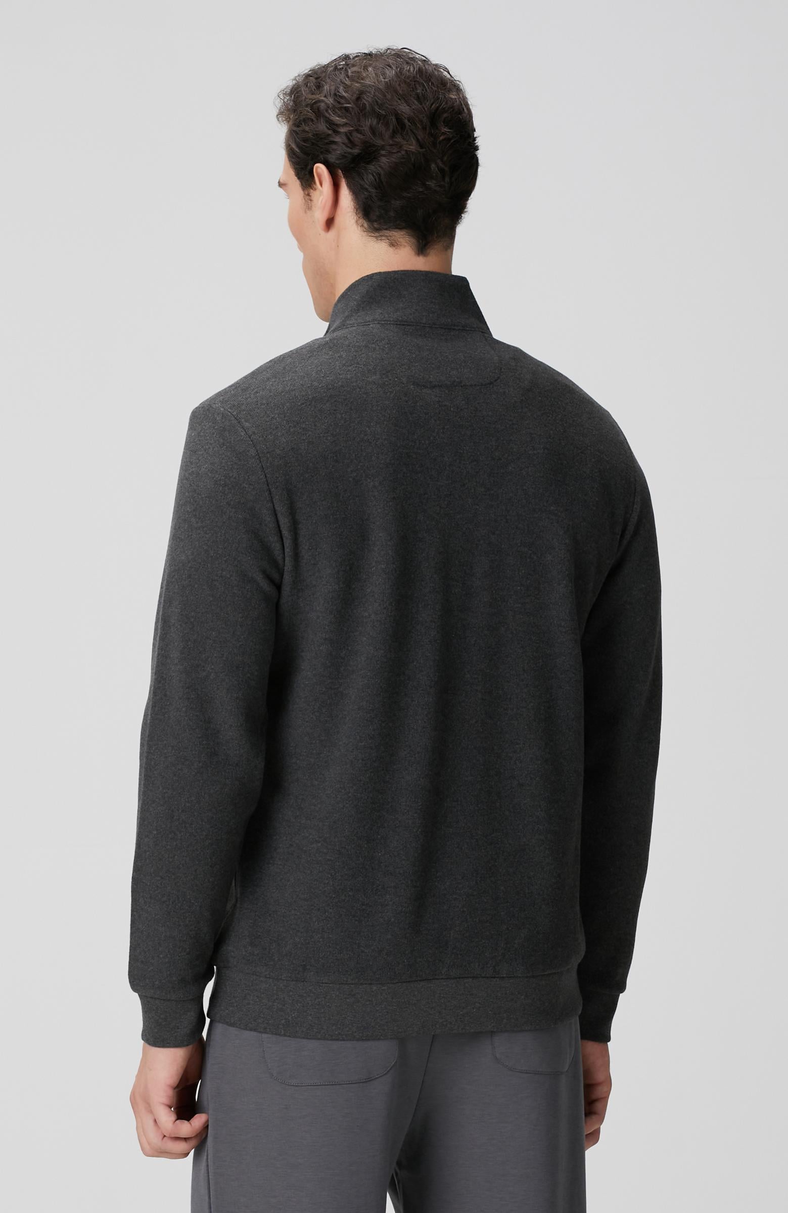 Network Erkek Antrasit Dik Yaka Fermuarlı Sweatshirt