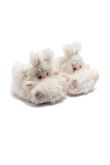  Lingo Kadın Hayvanlı Panduf Bej 36/41