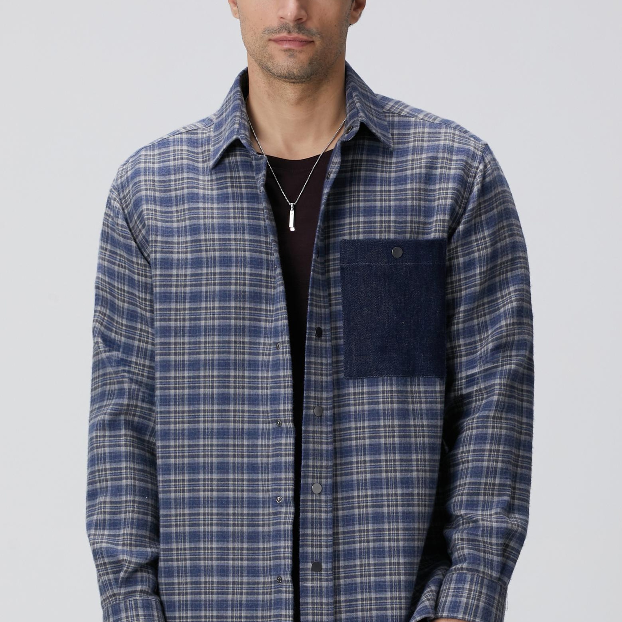 Network Erkek Silver Kolye