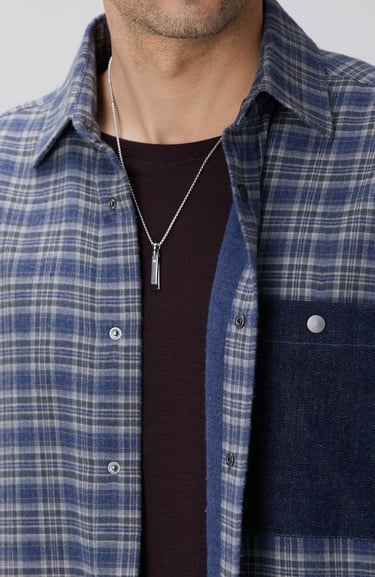  Network Erkek Silver Kolye