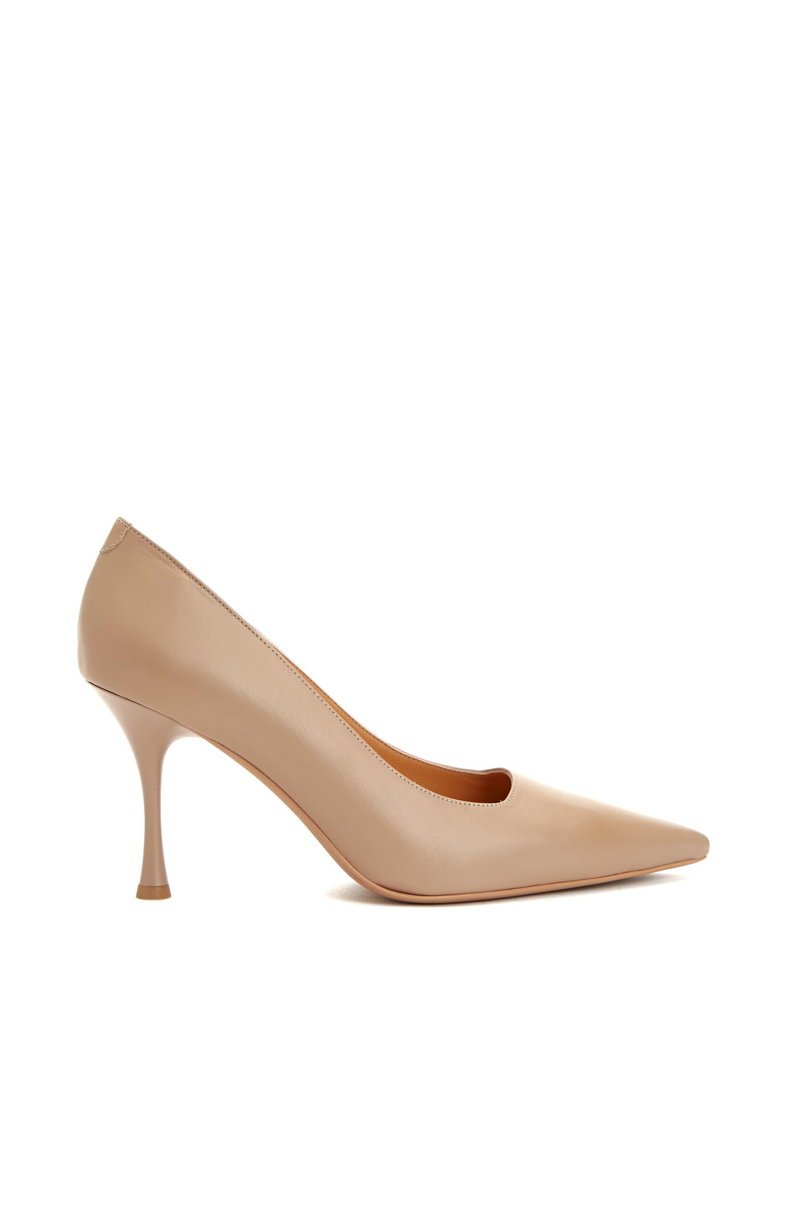 George Hogg Kadın Nude Deri Topuklu Ayakkabı