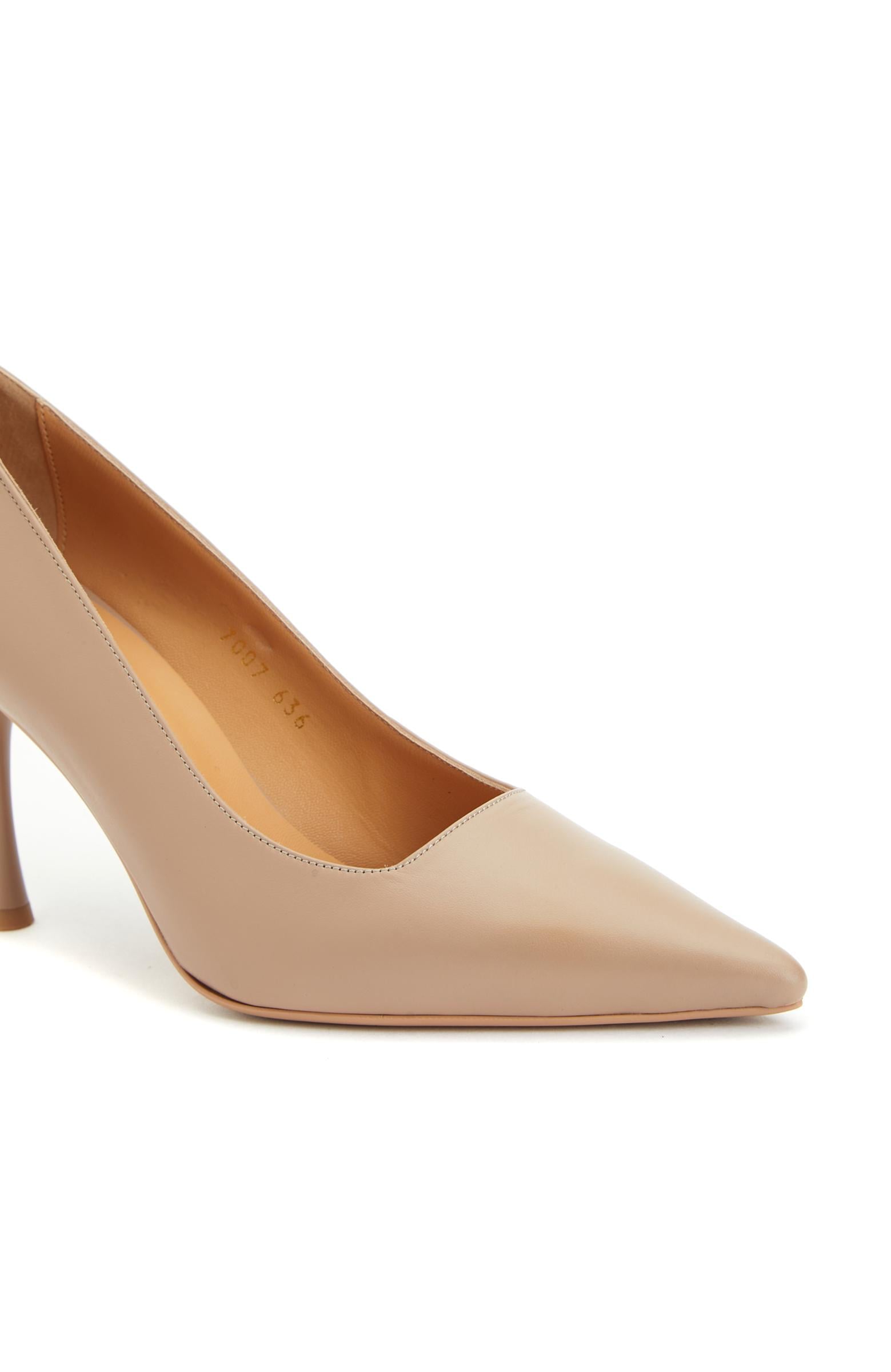  George Hogg Kadın Nude Deri Topuklu Ayakkabı